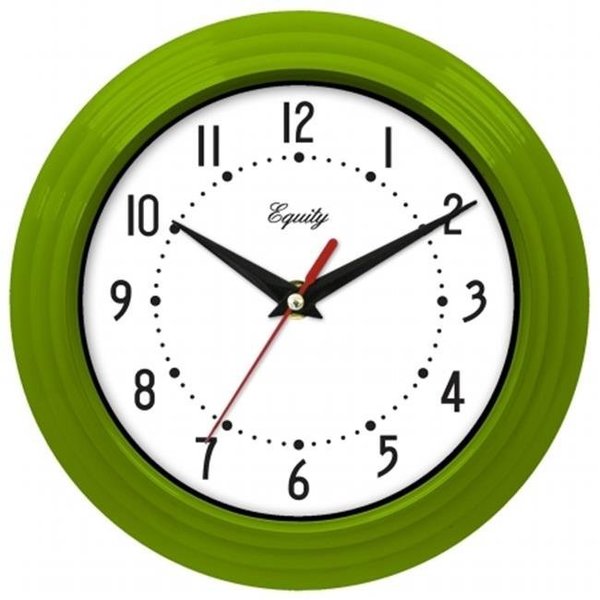 Equity By La Crosse EQUITY LACROSSE 25016 8 in. Analog Wall Clock - Green 25016